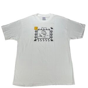 Vintage Hanes Beefy Albuquerque Aztec Graphic T-Shirt XL Single Stitch